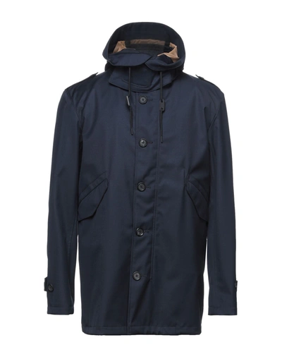 Add Techno Fabric Trench Coat In Blue