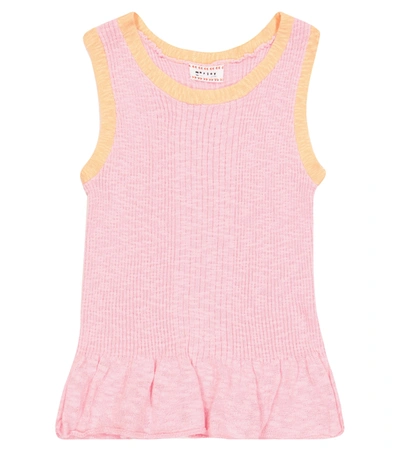 Morley Kids' North Cotton-blend Knit Top In Pink