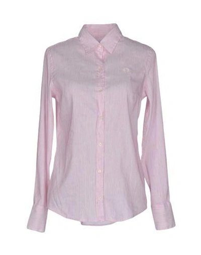 Fred Perry Linen Shirt In Pink