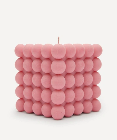 Foam Big Bubble Candle 480g In Pink