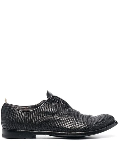 Officine Creative Men's Grey Leather Lace-up Shoes