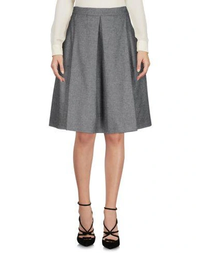 Ermanno Scervino Knee Length Skirt In Grey