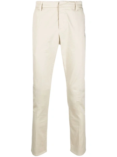 Dondup Slim-fit Chino Trousers In Sand
