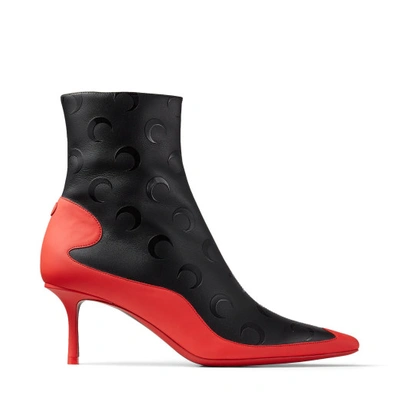 Jimmy Choo Jc X Ms Ankle Boot In Black/red