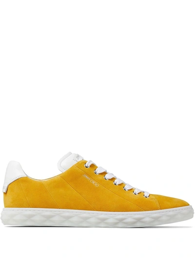 Jimmy Choo Diamond Light Low-top Sneakers In Yellow