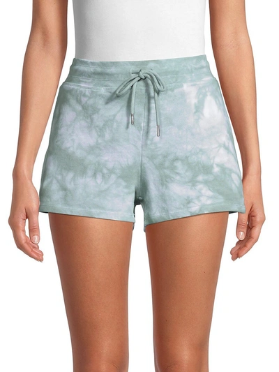 Marc New York Performance Women's Tie Dye French Terry Lounge Short In Ethereal Blue
