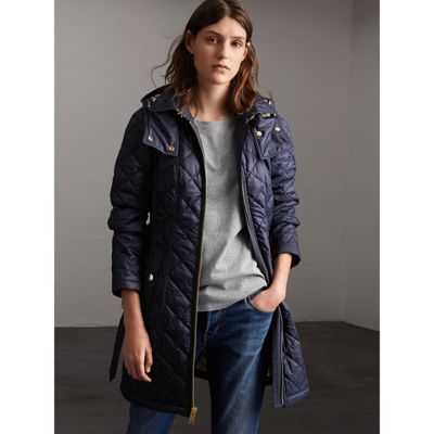 burberry quilted showerproof parka