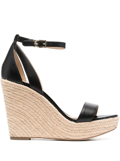 Michael Michael Kors Kimberly Leather Espadrille Platform Wedge