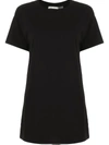 Alice And Olivia Garner Drop-shoulder Boxy T-shirt Dress In Black