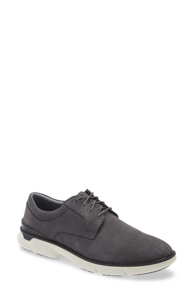 Johnston & Murphy Tanner Waterproof Plain Toe Derby In Dark Grey Waterproof Nubuck