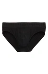 Versace First Line Greca Border Briefs In Nero-nero