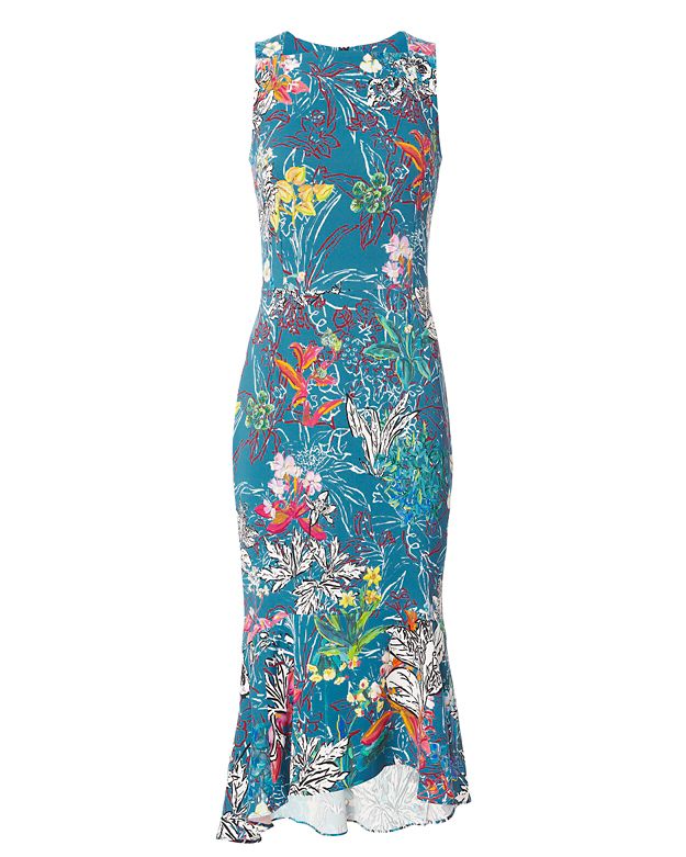 Peter Pilotto Sleeveless Floral Print Dress | ModeSens