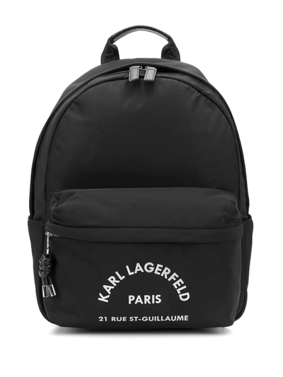 Karl Lagerfeld - 205w3083 Women's Backpack In Black | ModeSens