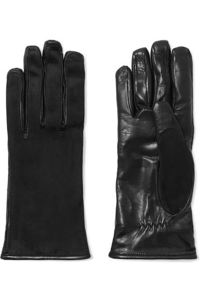 Lanvin Suede And Leather Gloves