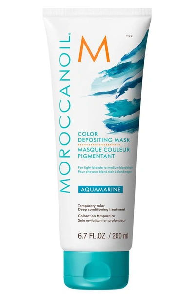Moroccanoilr Color Depositing Mask Temporary Color Deep Conditioning Treatment, 6.7 oz In Aqua