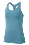 Nike Get Fit Dri-fit Tank In Cerulean/ White