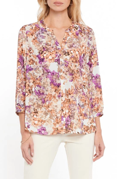 Nydj High/low Crepe Blouse In Newberry Springs