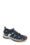 Keen 'whisper' Water Friendly Sport Sandal In Navy/ Birch