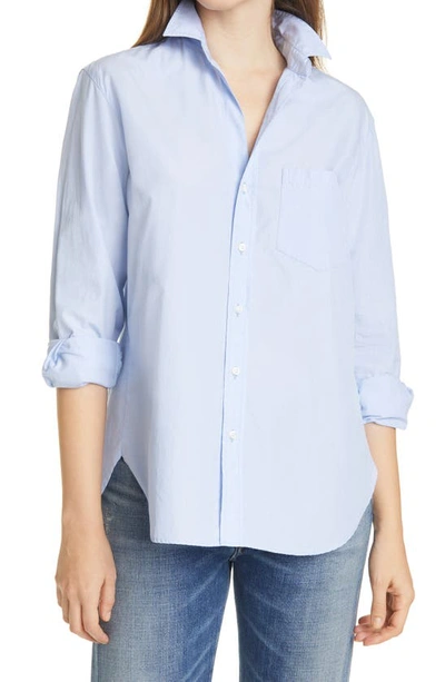 Frank & Eileen Barry Woven Button Up Top In Shirting B