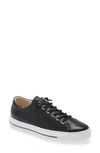 Paul Green Hadley Platform Sneaker In Black Leather