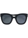 Gucci Round-frame Acetate Sunglasses With Star In Schwarz