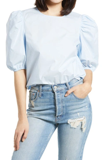 English Factory Puff Sleeve Top In Blue