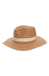 Madewell Braided Straw Hat In Warm Nutmeg