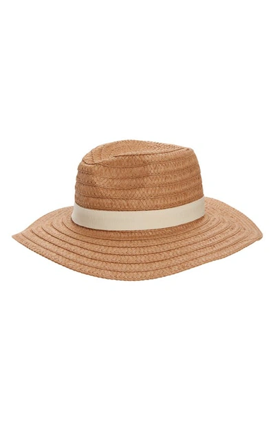 Madewell Braided Straw Hat In Warm Nutmeg