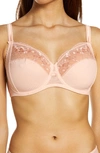 Chantelle Lingerie Pont Neuf Underwire Bra In Rose Perle