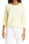 Frank & Eileen Boyfriend Cotton Sweatshirt In Canary Yellow