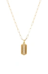 Sethi Couture Large Maya Diamond Pendant Necklace In Yellow Gold