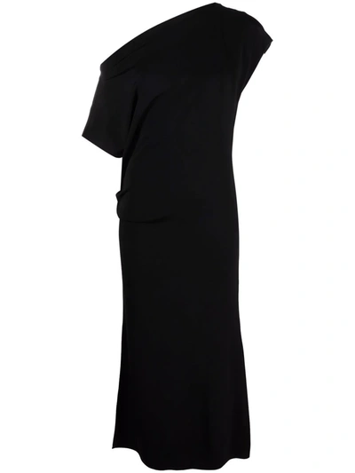 Sportmax Stretch Viscose Jersey Dress In Black