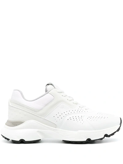 Tod's Perforated Low-top Sneakers In White