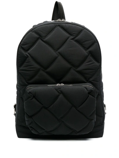 Bottega Veneta Black Quilted Backpack