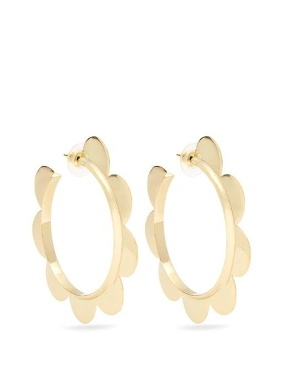Simone Rocha Flower Large Gold-plated Earrings