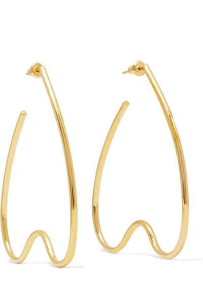 Simone Rocha Tooth Large Gold-plated Earrings