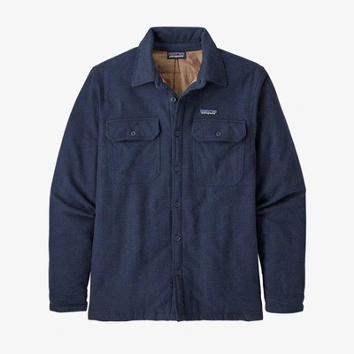 Patagonia Fjord Flannel Insulated Jacket - Navy Blue