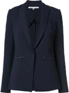 Veronica Beard Zip Pocket Blazer In Blue