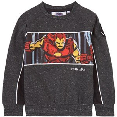 Fabric Flavours Kids' Gray Marvel Invincible Iron Man Print Sweatshirt In Grey