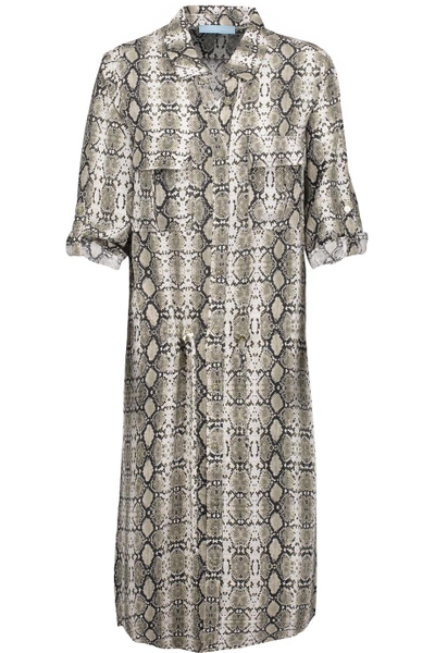 Melissa Odabash Paige Snake-print Broadcloth Dress