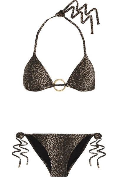 Melissa Odabash Miami Leopard-print Triangle Bikini
