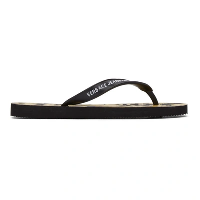 Versace Jeans Couture Versace Jeans Women's E0vwasq771941m27 Black Rubber Flip Flops