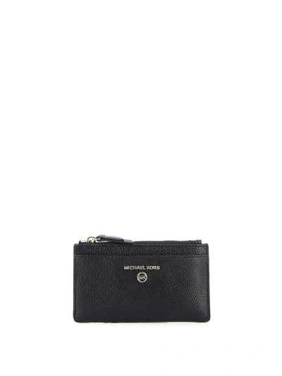 Michael Kors Jet Set Charm Card Holder In Black