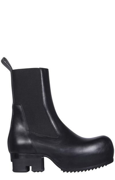 Rick Owens Beatle Leather Chelsea Boots In Multi-colored
