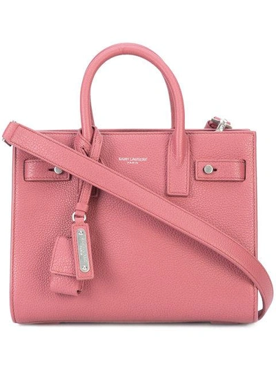 Saint Laurent Nano 'sac De Jour Souple' Tote In Pink & Purple