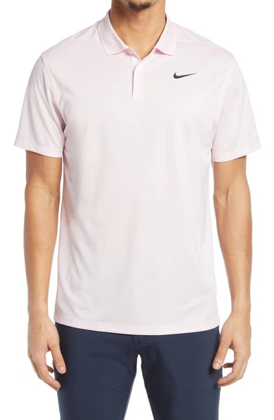 Nike Golf Dri-fit Victory Polo Shirt In Pink Foam / Black