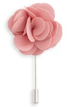 Nordstrom Floral Lapel Pin In Dusty Pink