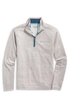 Vineyard Vines Sankaty Half Zip Performance Pullover In Barracuda