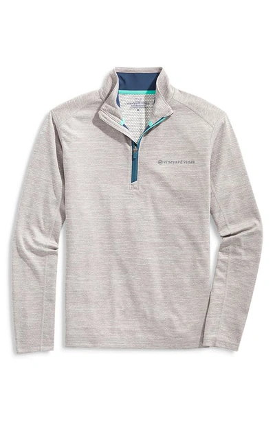 Vineyard Vines Sankaty Half Zip Performance Pullover In Barracuda