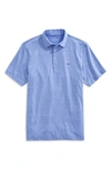 Vineyard Vines St. Jean Stripe Sankaty Regular Fit Polo Shirt In Breaker Blue